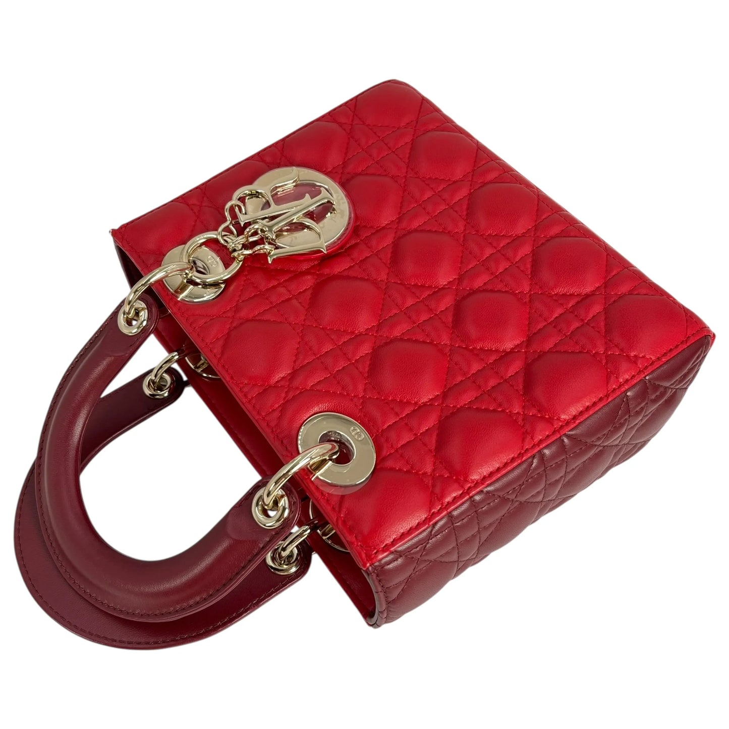 Dior Lady Dior Small Handbag - Red 