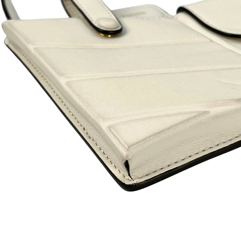 FENDI Leather Phone Case Shoulder Bag - White 