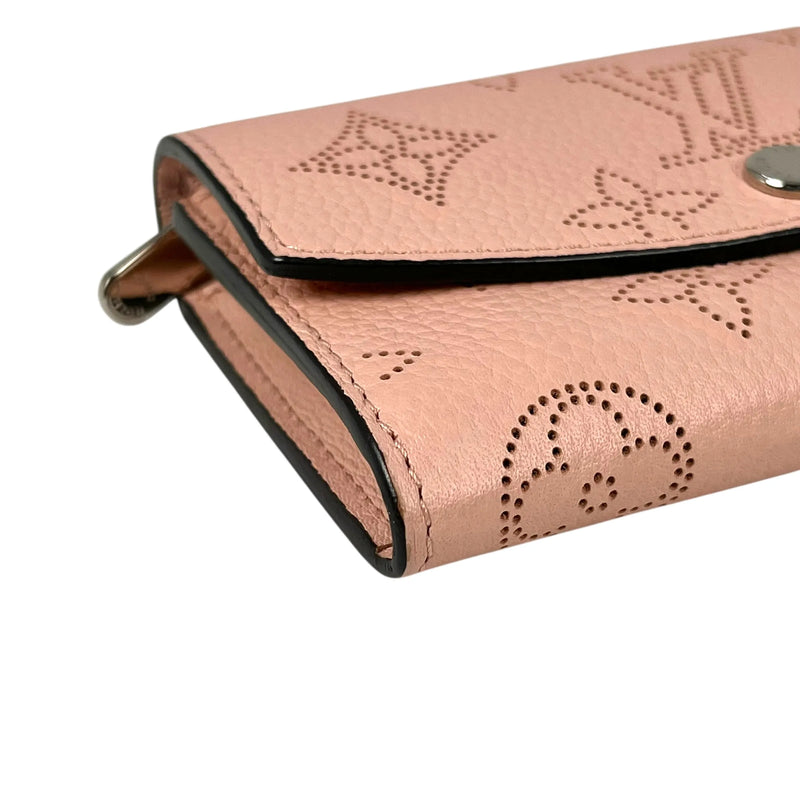 Louis Vuitton Monogram Mahina Perforated Bi-fold Compact Wallet - Pink 