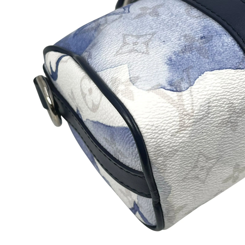 Louis Vuitton Monogram Watercolor Keepall XS Shoulder Bag/Mini Bag - White/Blue 