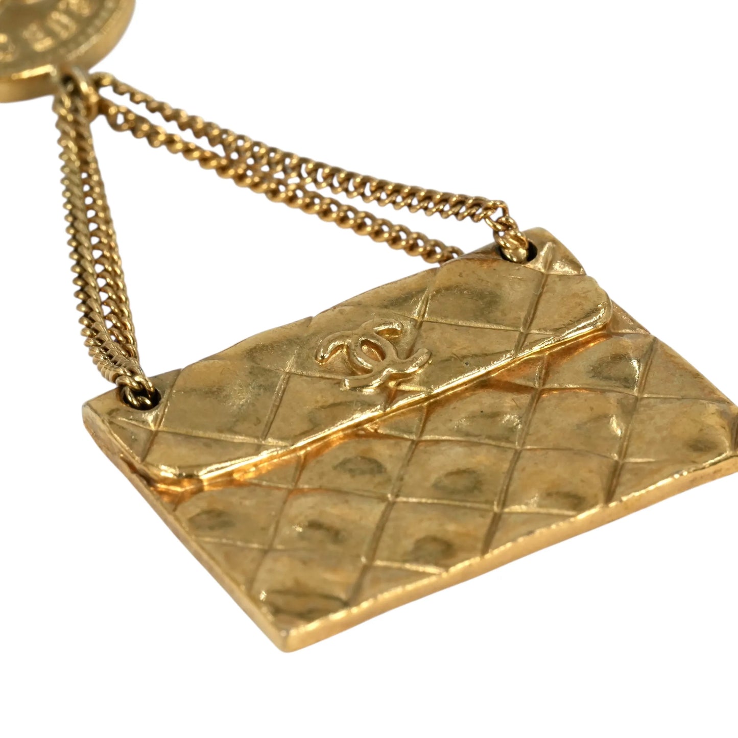 CHANEL Matelasse CC Logo Brooch 29 - Metal 