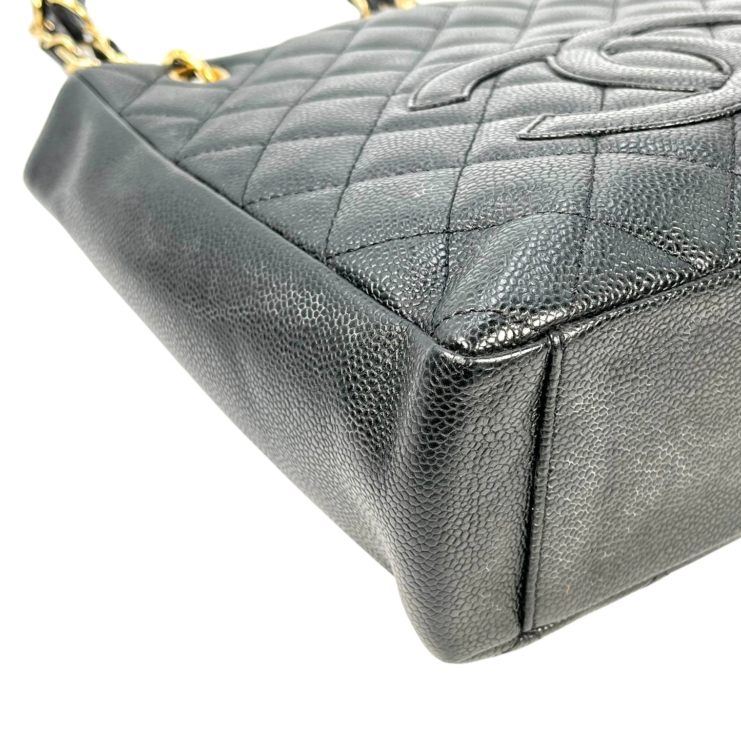 CHANEL PST Cain Tote Bag - Black 