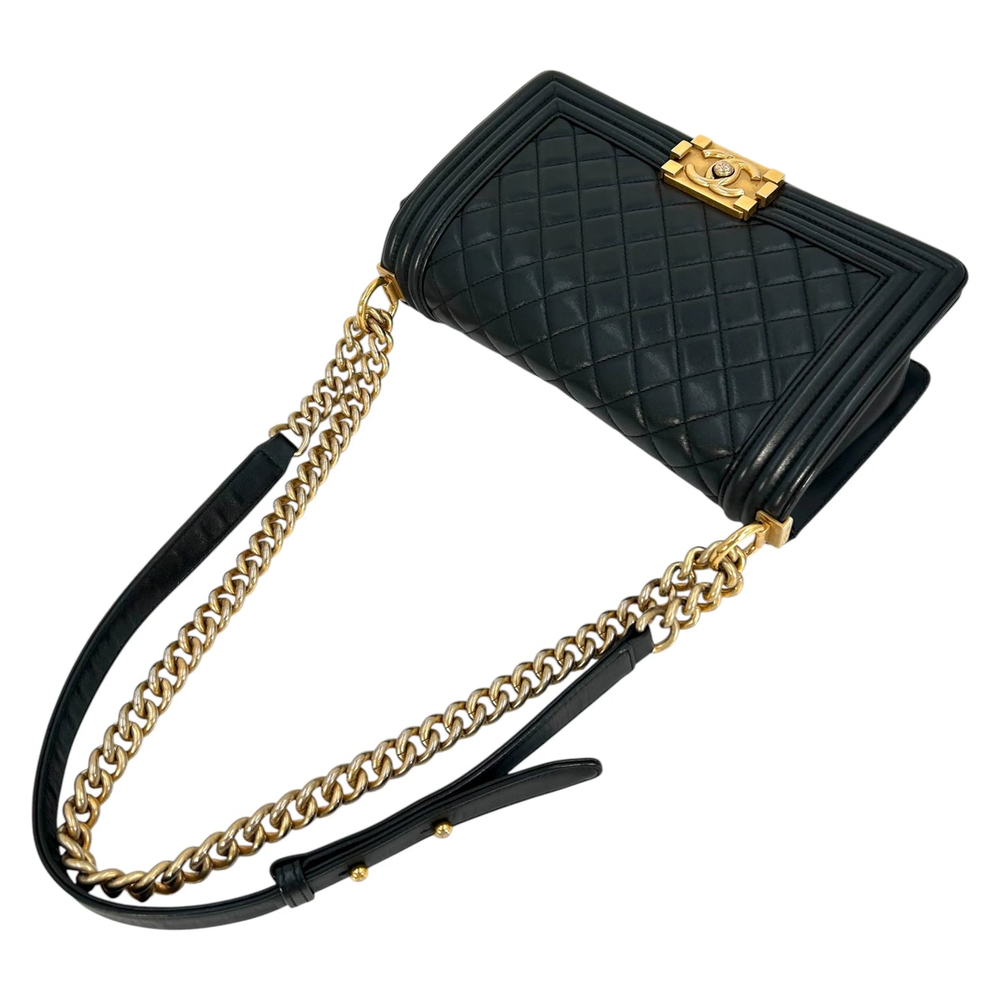 HOLD🔷CHANEL Boy Chanel Hand Bag Shoulder Bag - Black 