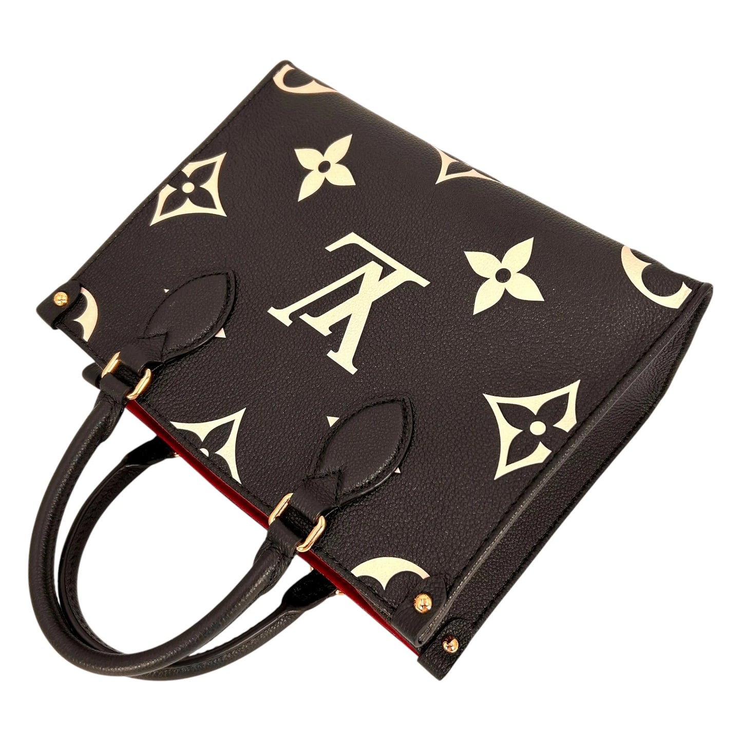 Louis Vuitton Monogram Empreinte On-the-Go PM Handbag/Shoulder Bag - Black 