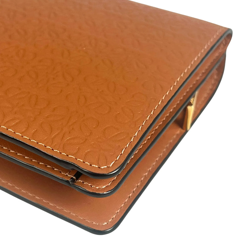 Loewe リピート コンパクトウォレット 二つ折り財布 - ブラウン