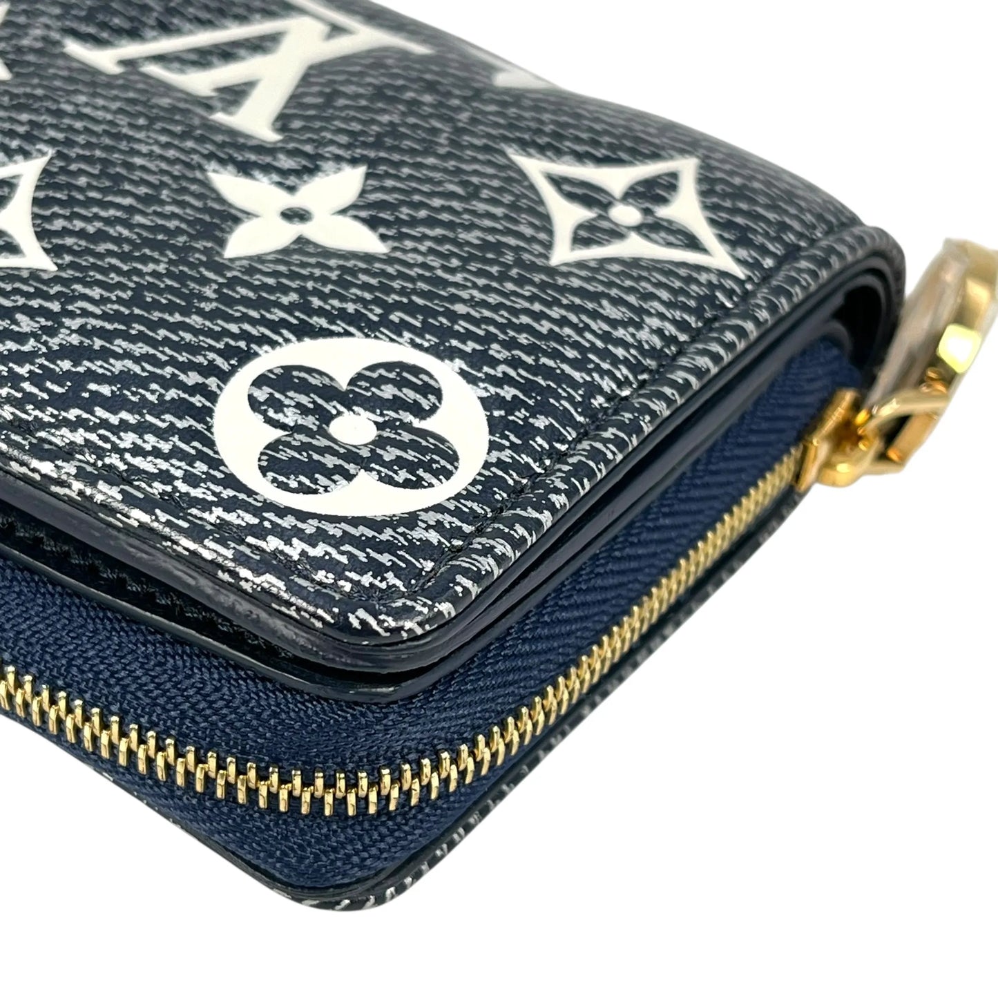LOUIS VUITTON Portefeuille Lou Monogram Compact Wallet Bi-fold Wallet - Navy 