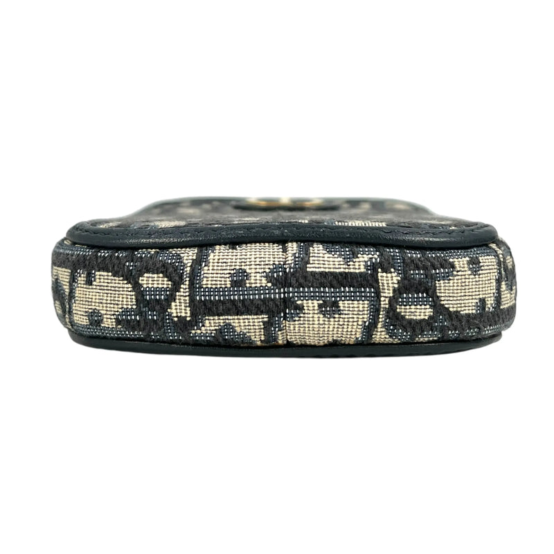 Christian Dior Montaigne Phone Case Chain Wallet - Navy 