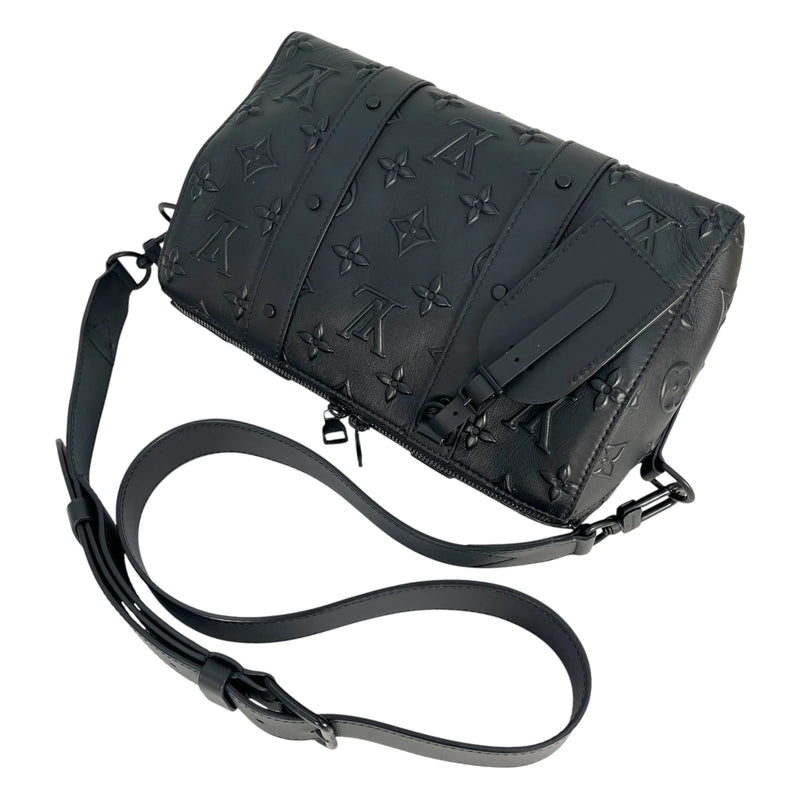 LOUIS VUITTON シティ キーポル モノグラム シール ショルダーバッグ - ブラック