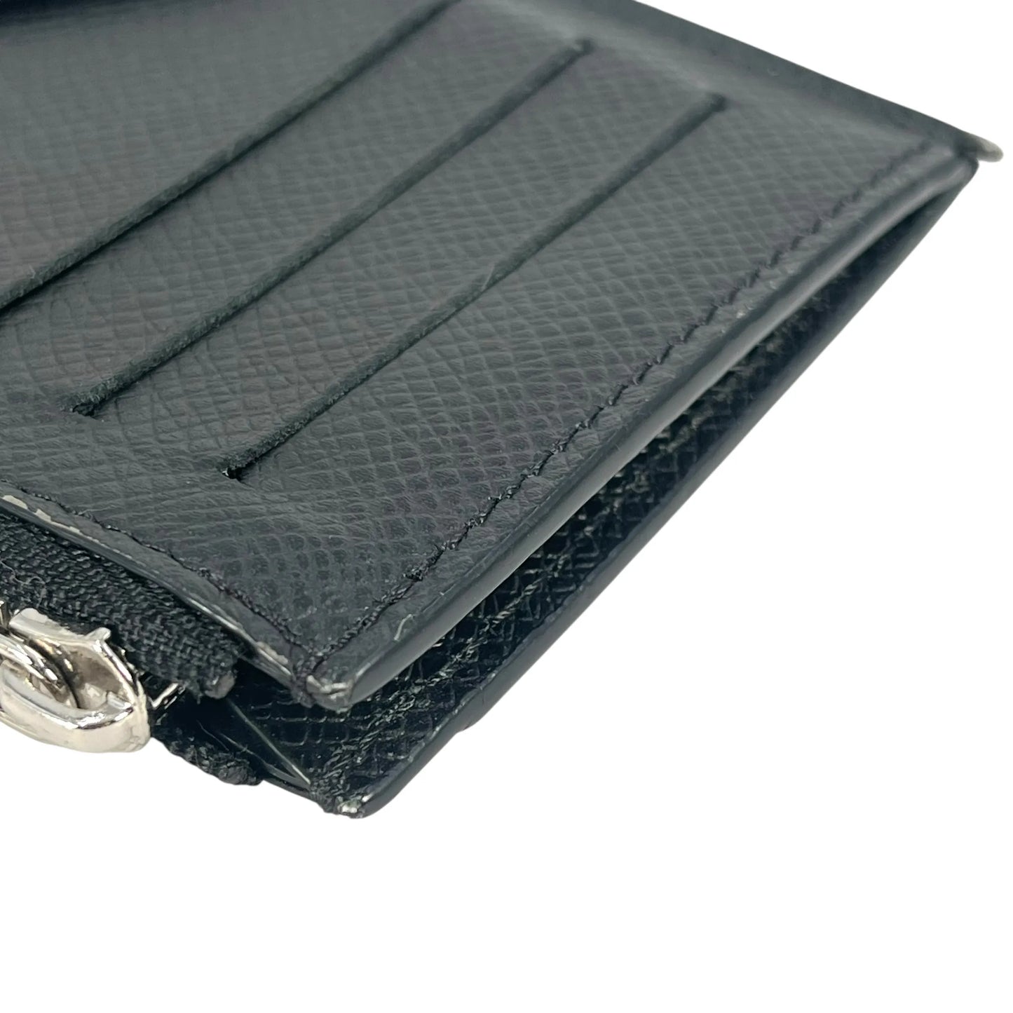 LOUIS VUITTON タイガ レザー カードケース コインケース - ブラック