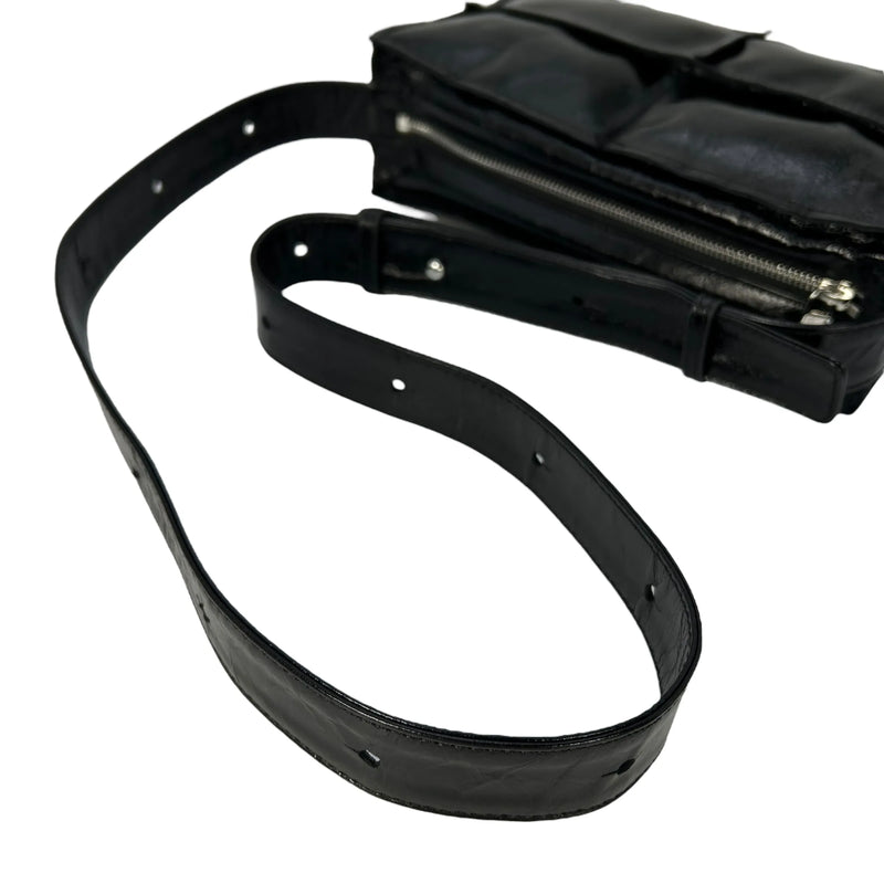 Maison Margiela Leather Shoulder Bag - Black 