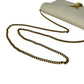 SAINT LAURENT Cassandra Leather Chain Shoulder Bag - White 