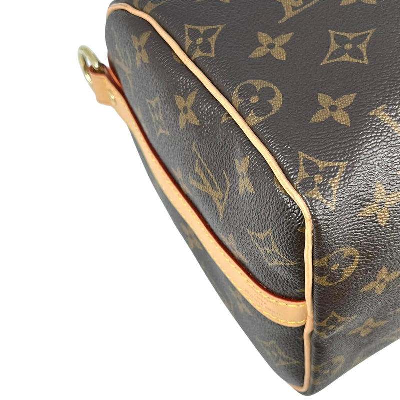 LOUIS VUITTON スピーディ バンドリエール 25 モノグラム ハンドバッグ - ブラウン