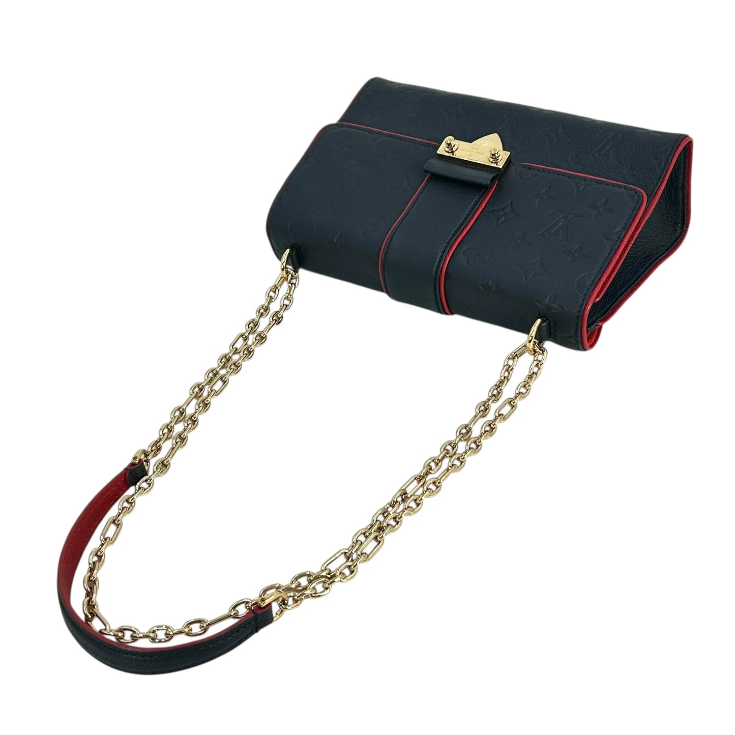 LOUIS VUITTON Saint-Sulpice PM Monogram Empreinte Shoulder Bag - Navy