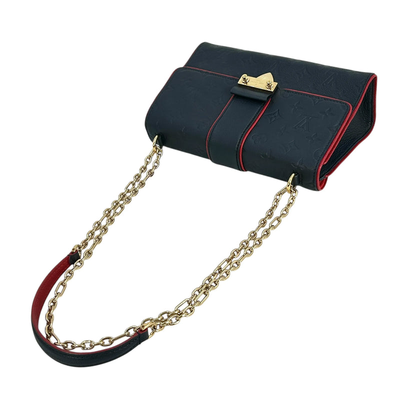 LOUIS VUITTON Saint-Sulpice PM Monogram Empreinte Shoulder Bag - Navy