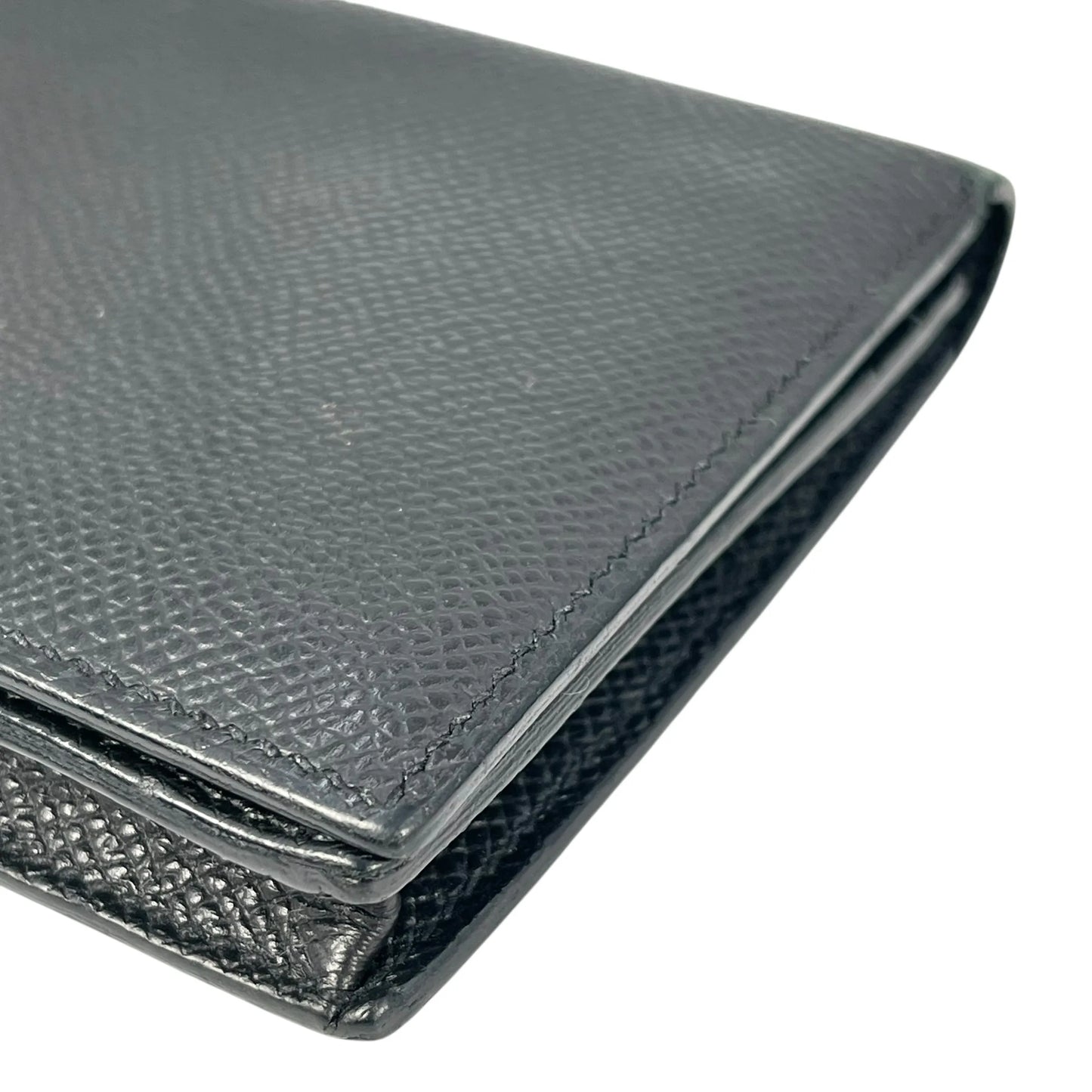 HERMES Bearn Souffle Epsom Leather Long Wallet (2014) - Black (R Stamp) 