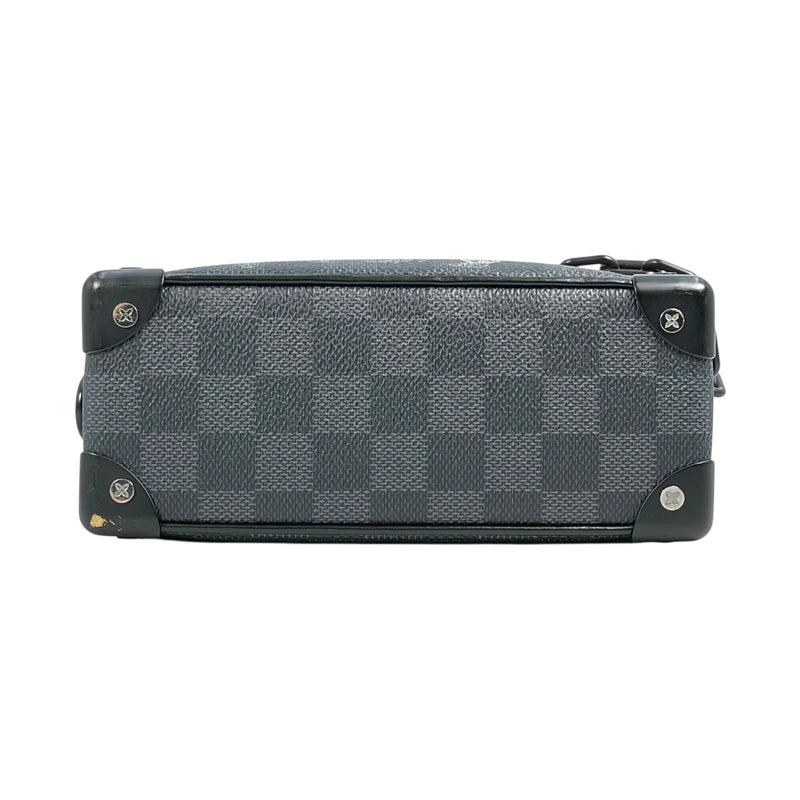 LOUIS VUITTON ミニ ソフト トランク モノグラム エクリプス ショルダーバッグ - ブラック