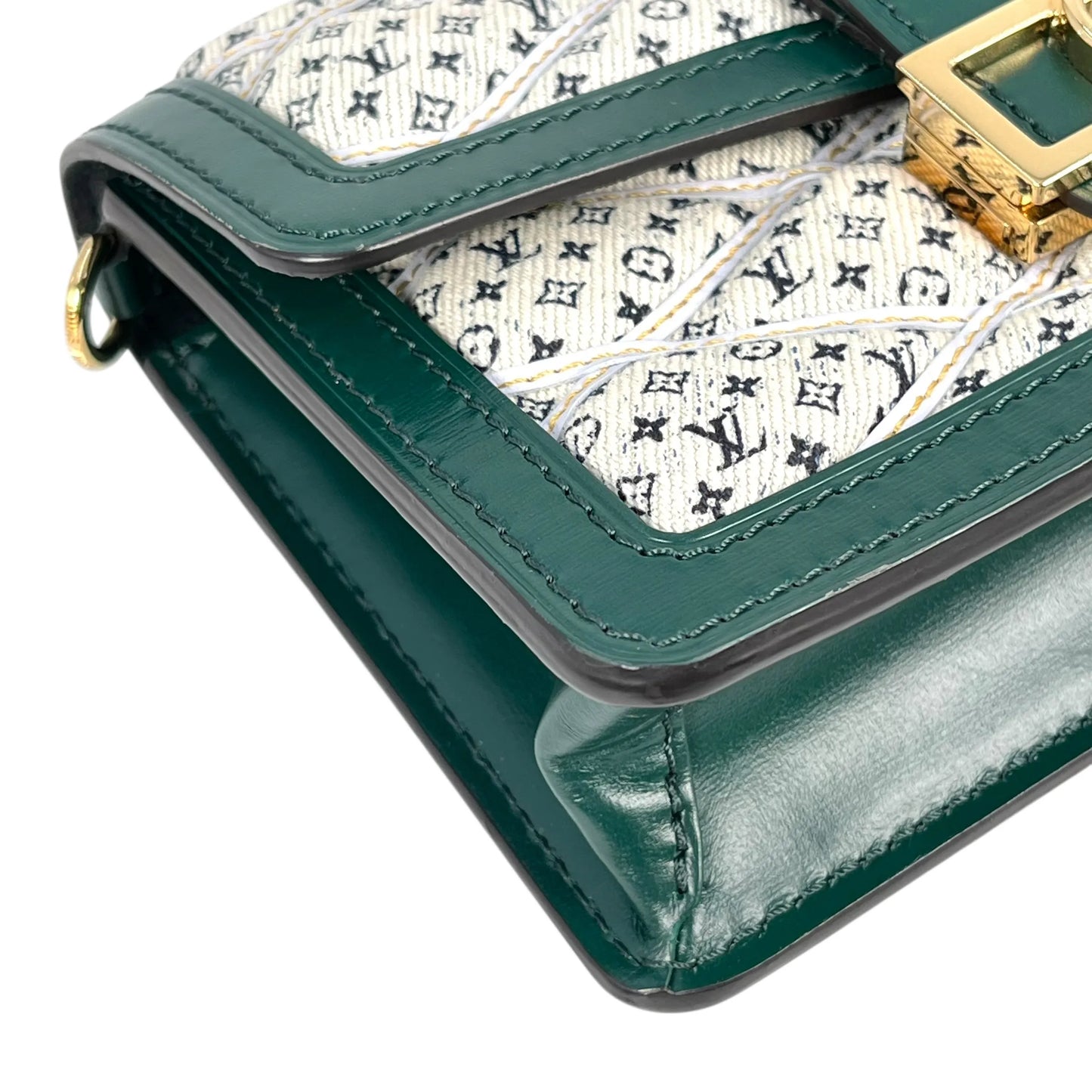 LOUIS VUITTON バムバッグ ドーフィーヌ ミニ モノグラム キャンバス ショルダーバッグ - グリーン