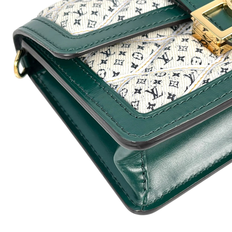 LOUIS VUITTON バムバッグ ドーフィーヌ ミニ モノグラム キャンバス ショルダーバッグ - グリーン