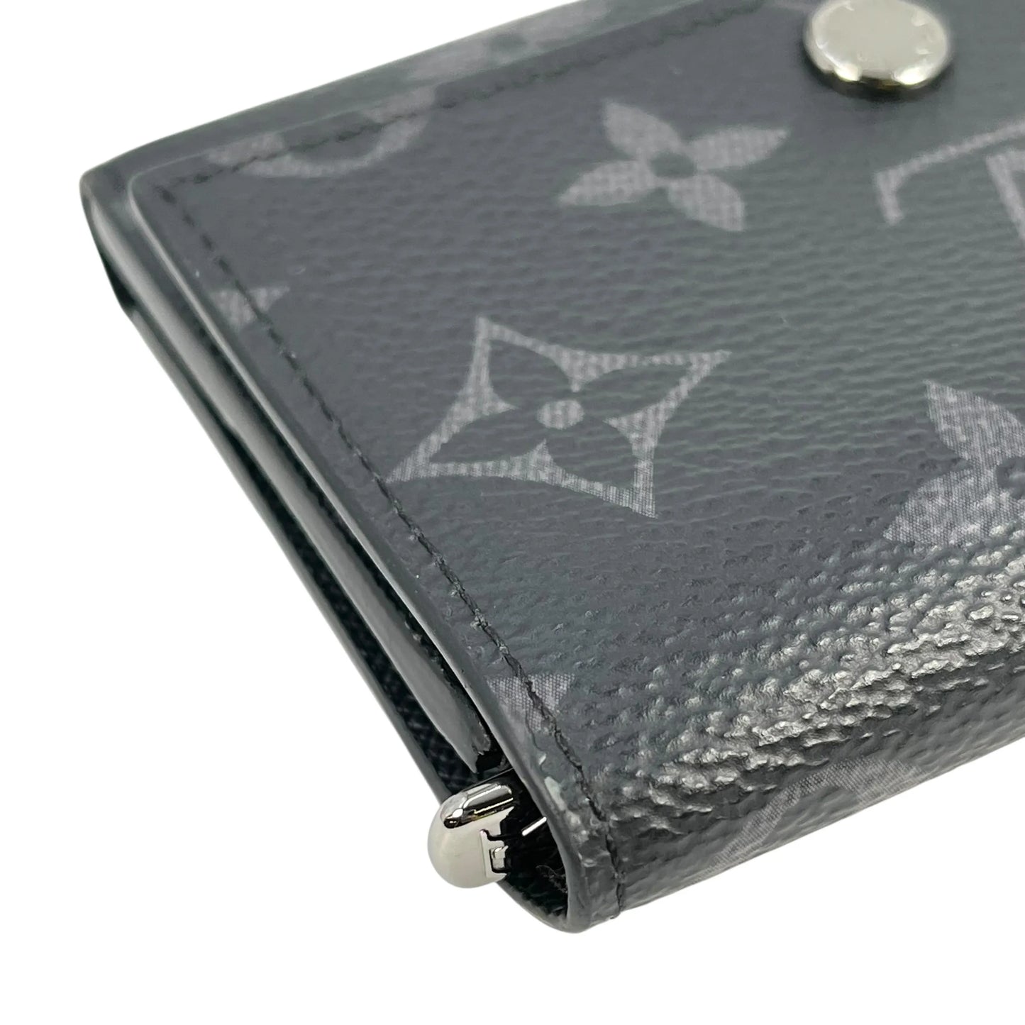 LOUIS VUITTON Monogram Eclipse Compact Wallet - Black 