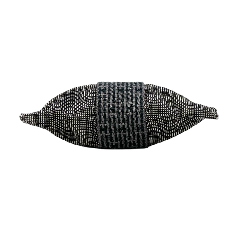 HERMES Air Line Canvas Shoulder Bag - Grey 