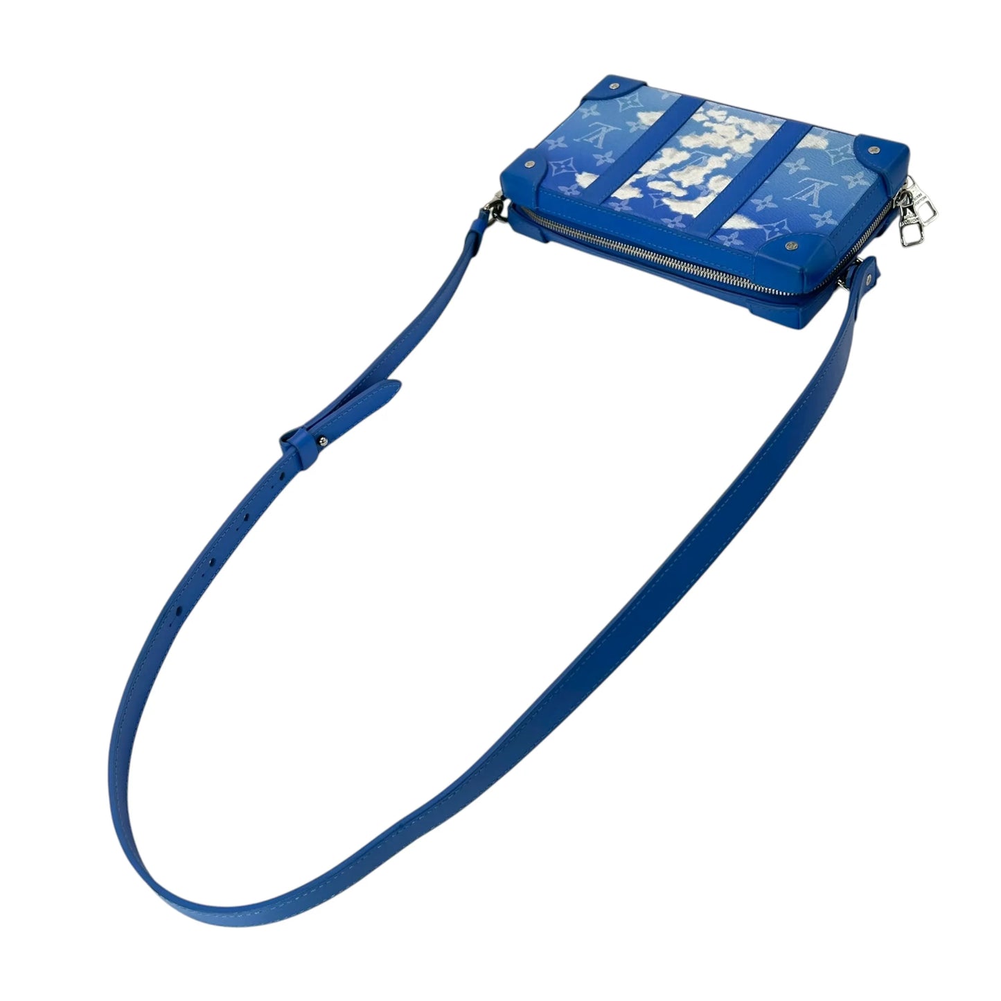 LOUIS VUITTON Soft Trunk Monogram LV Clouds Shoulder Bag - Blue 