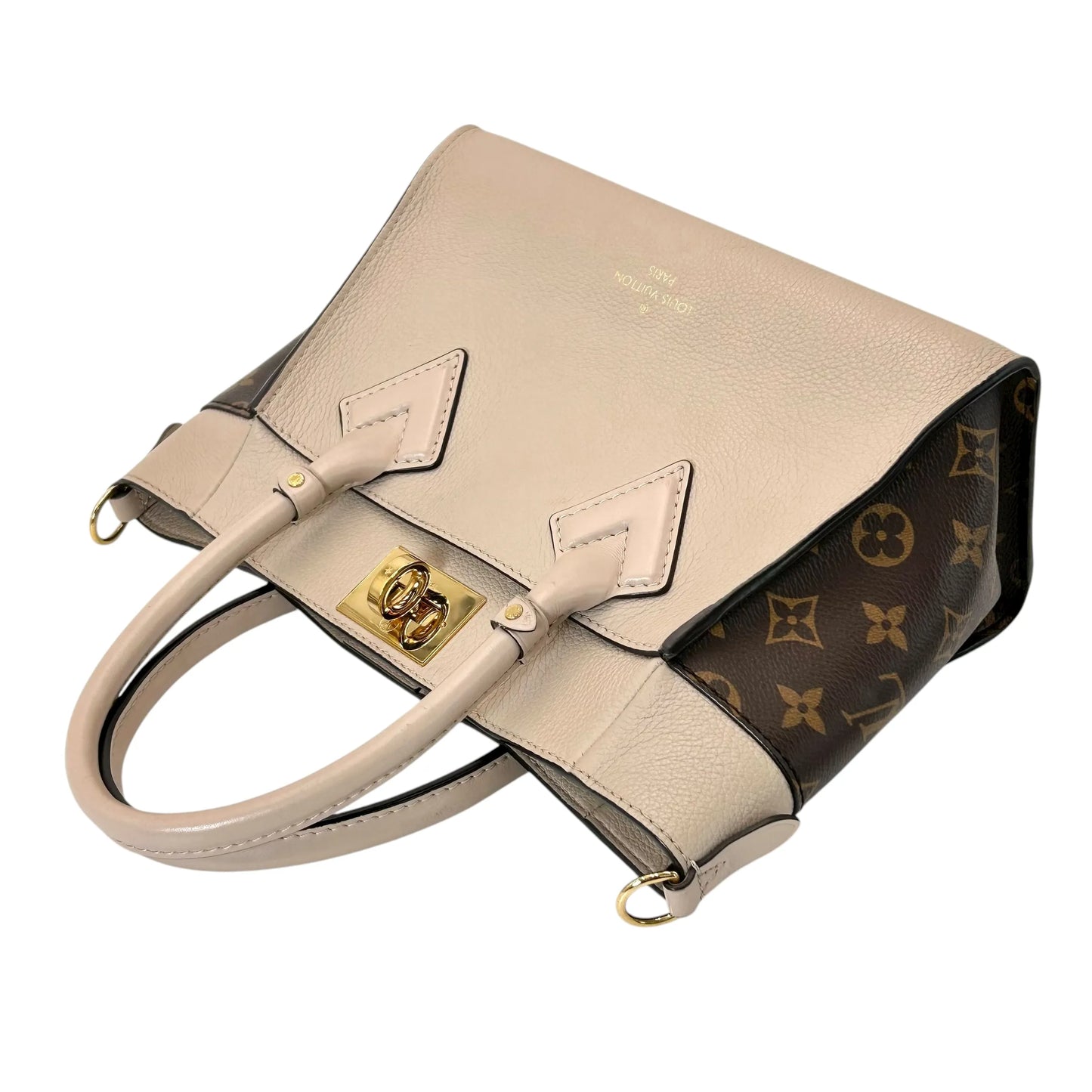 LOUIS VUITTON オンマイサイドPM モノグラムキャンバス ハンドバッグ ショルダーバッグ - ベージュ