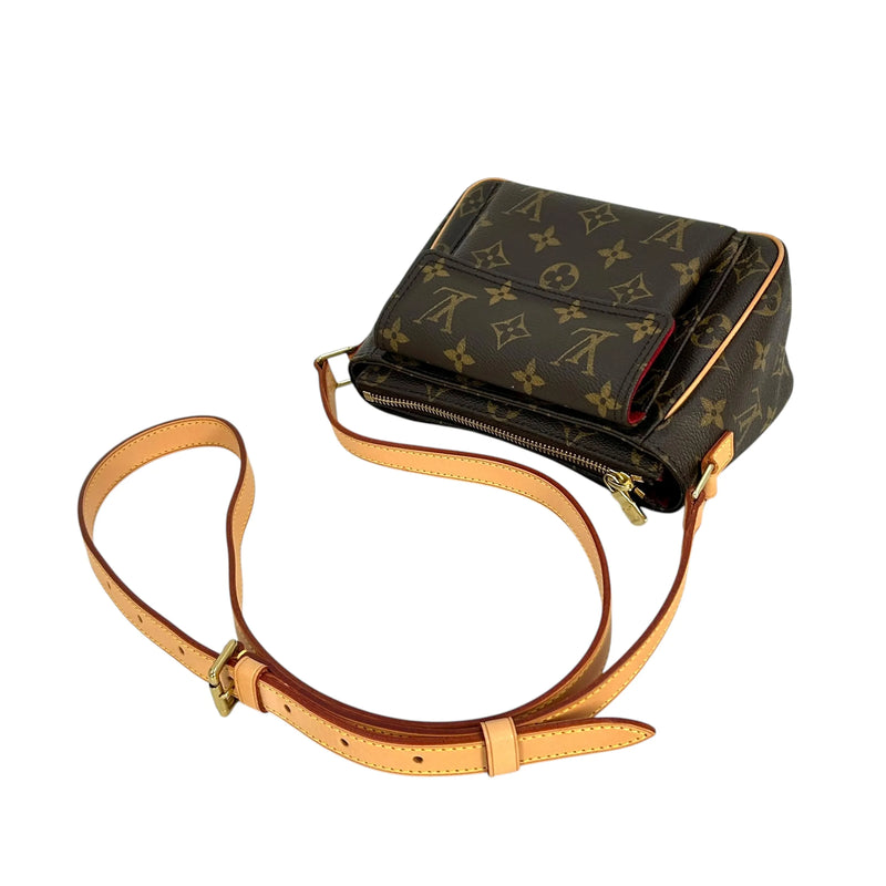 LOUIS VUITTON Viva Cite PM Monogram Canvas Shoulder Bag - Dark Brown 