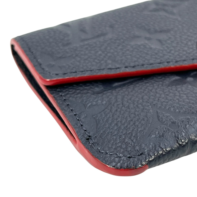 LOUIS VUITTON Pochette Clé Monogram Empreinte Key Case - Navy 