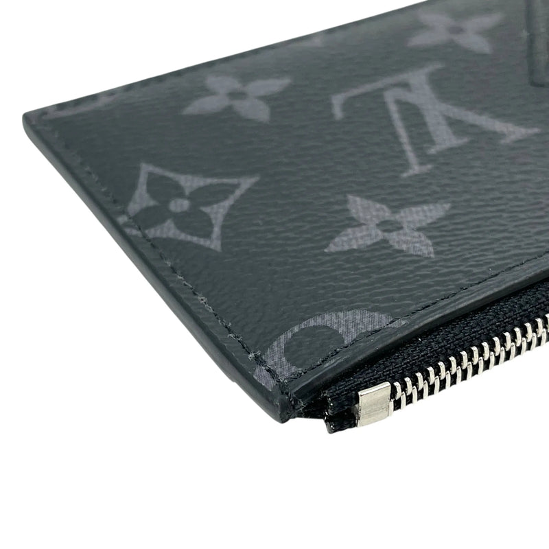 LOUIS VUITTON Monogram Eclipse Coin Case and Card Case - Black 