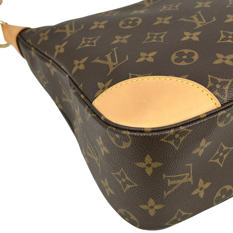 LOUIS VUITTON Boulogne Monogram Canvas Shoulder Bag - Brown 
