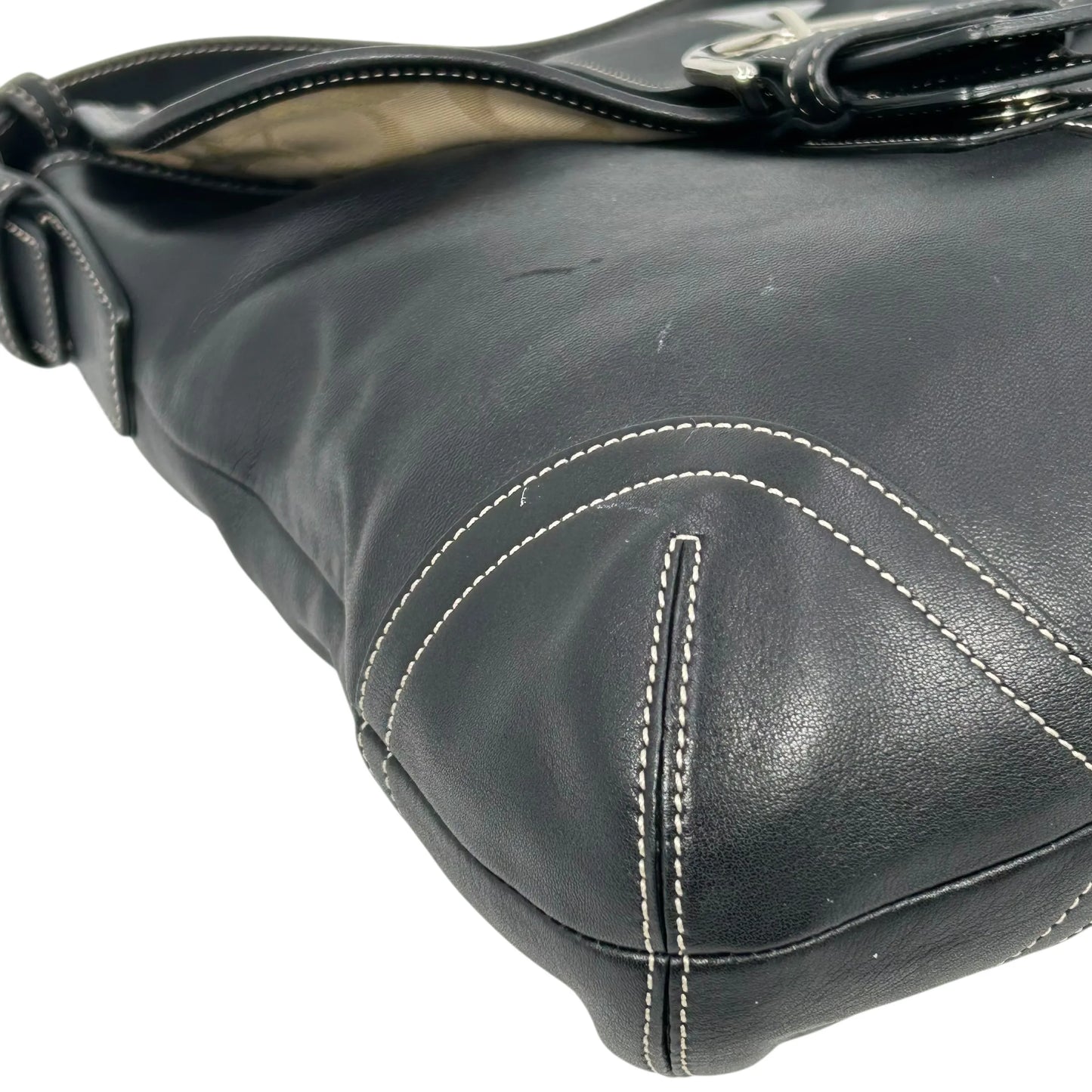 Coach Soho Crossbody Messenger Leather Shoulder Bag - Black 