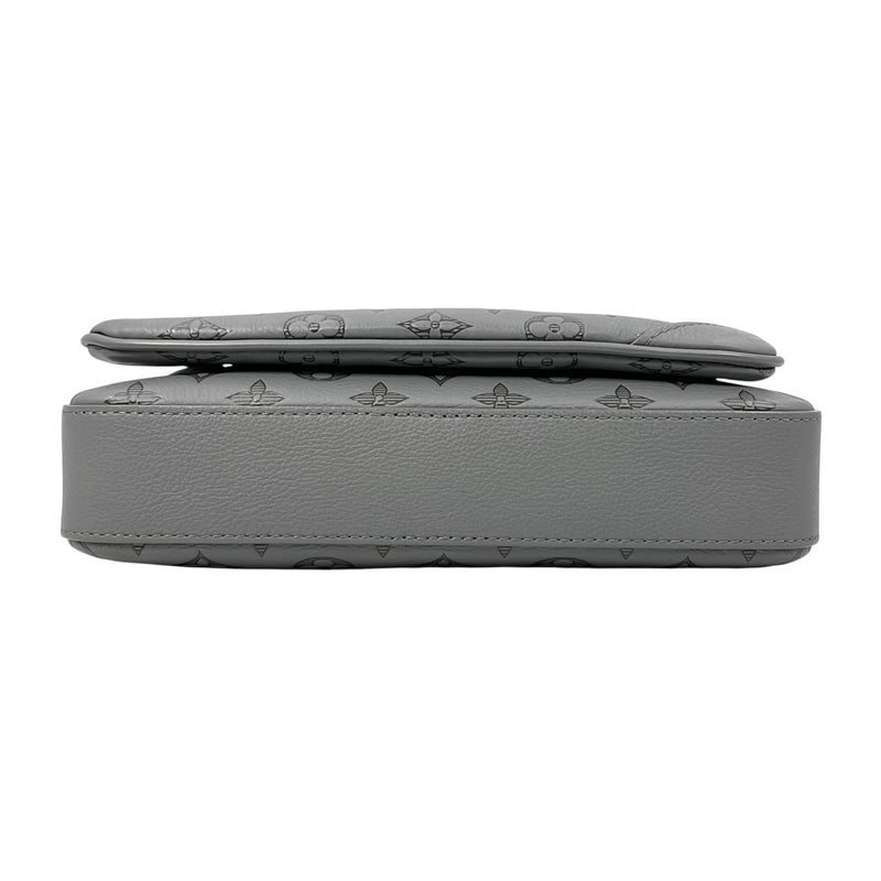 Louis Vuitton Trio Messenger Monogram Shadow Shoulder Bag - Grey 