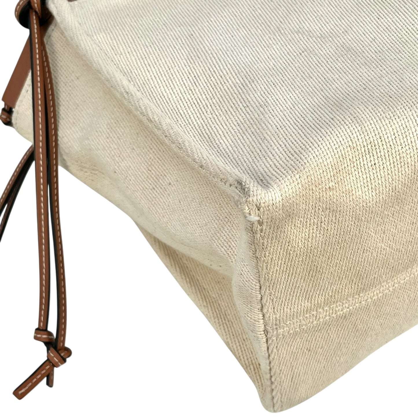 LOEWE クッショントート スモール キャンバス トートバッグ - ホワイト