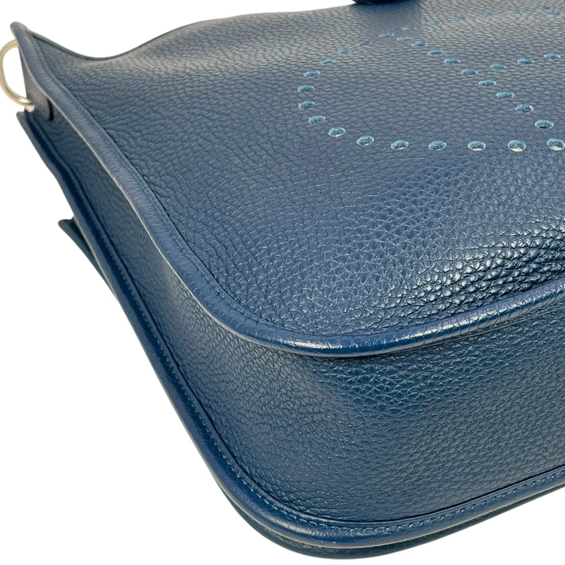 Hermès Evelyn III PM Taurillon Clemence Leather Shoulder Bag with D Stamp (2019) - Navy 