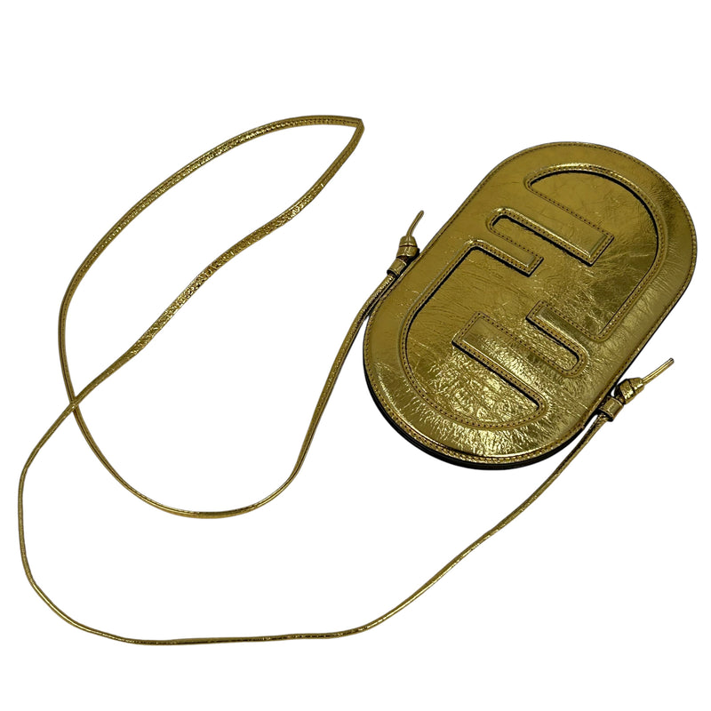 FENDI レザー フォンケース ショルダーバッグ - ゴールド