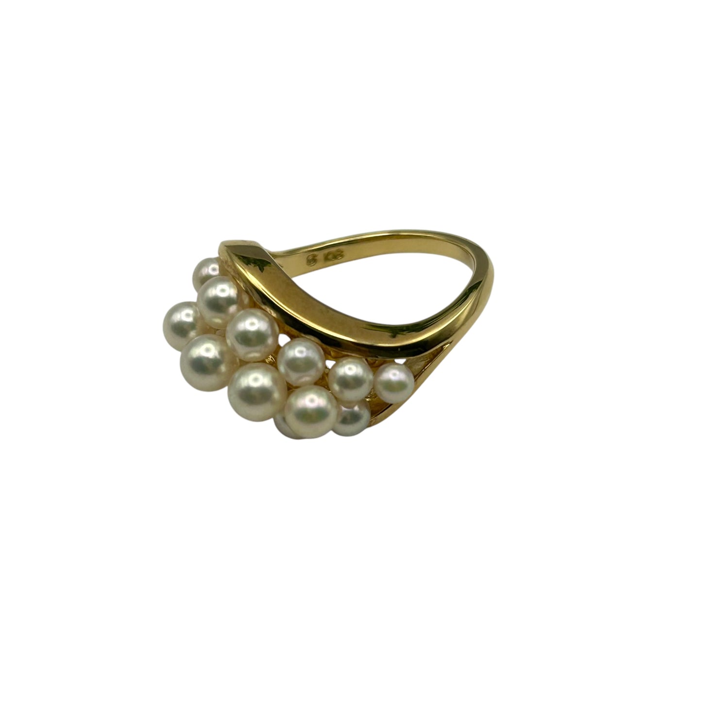 MIKIMOTO Pearl Ring Jewelry - 18K 