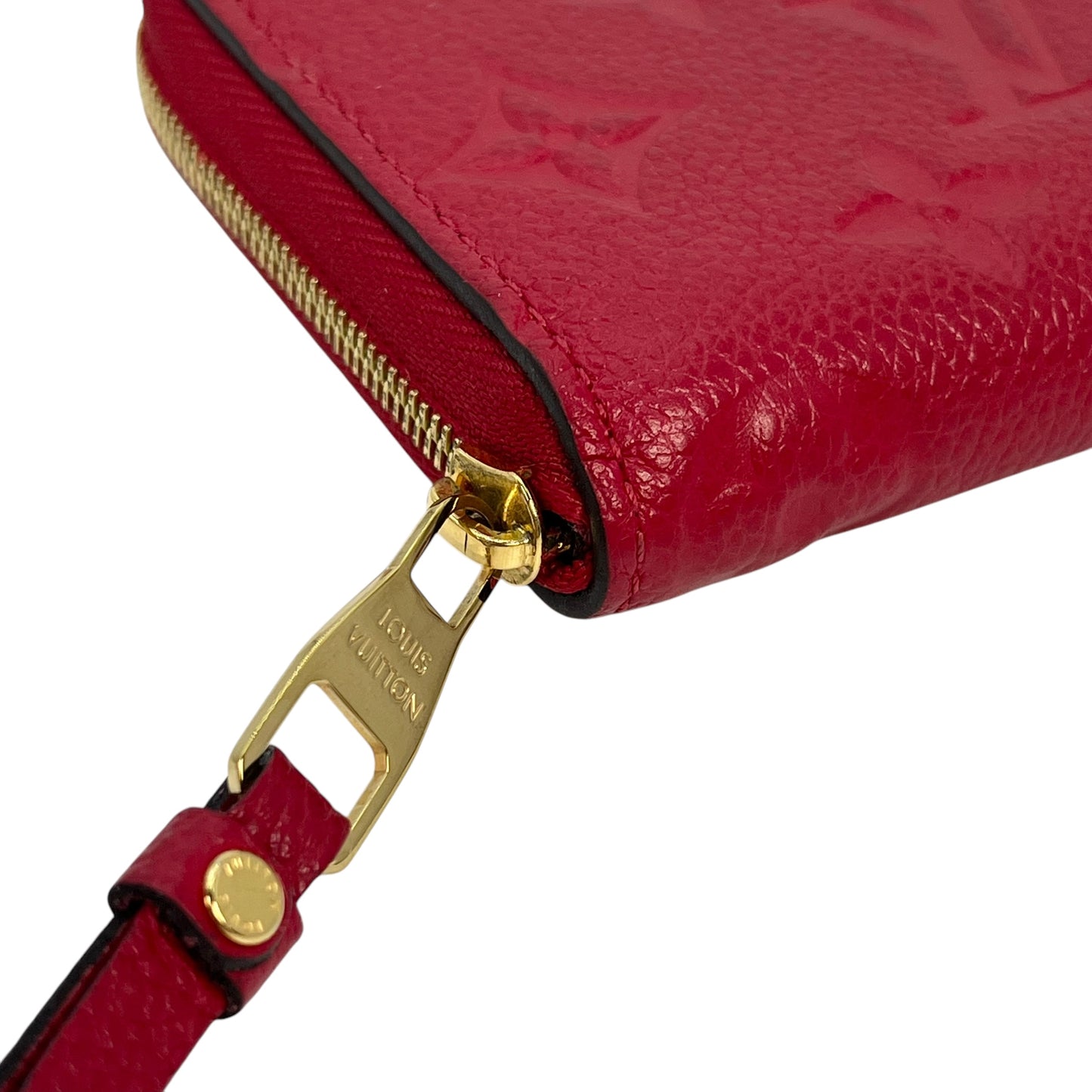 Louis Vuitton Monogram Empreinte Zippy Coin Purse - Red 