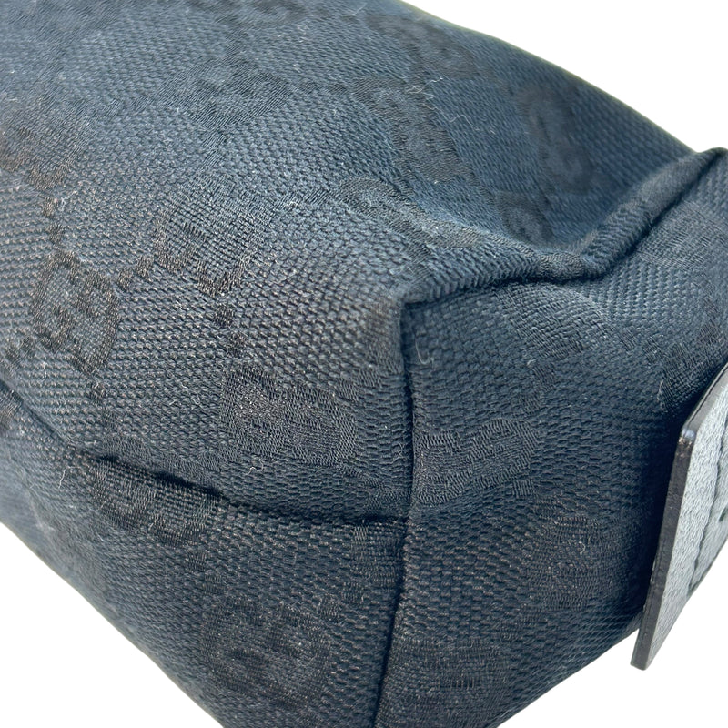 GUCCI GG Canvas Pouch - Black 