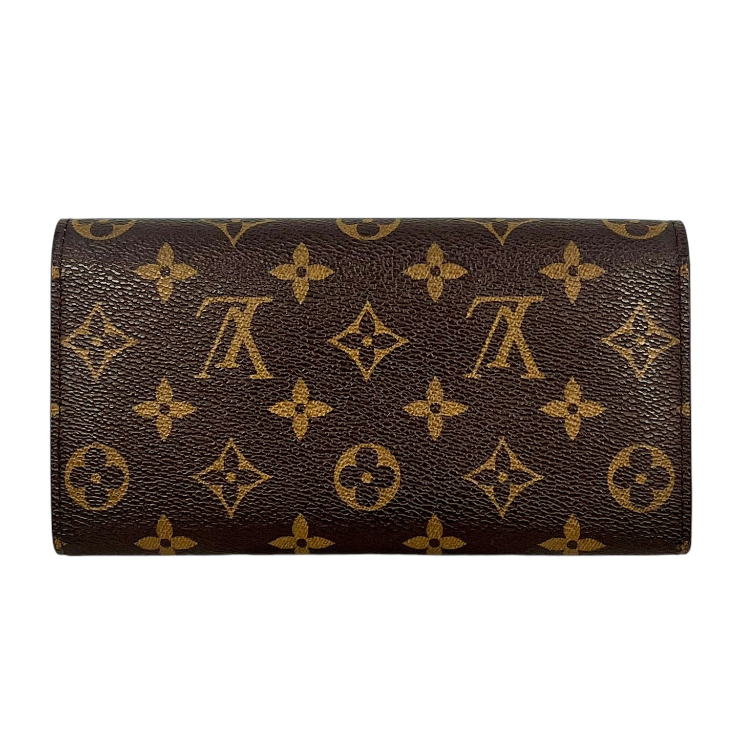 Louis Vuitton Monogram Portefeuille Sarah Canvas Long Wallet - Brown 