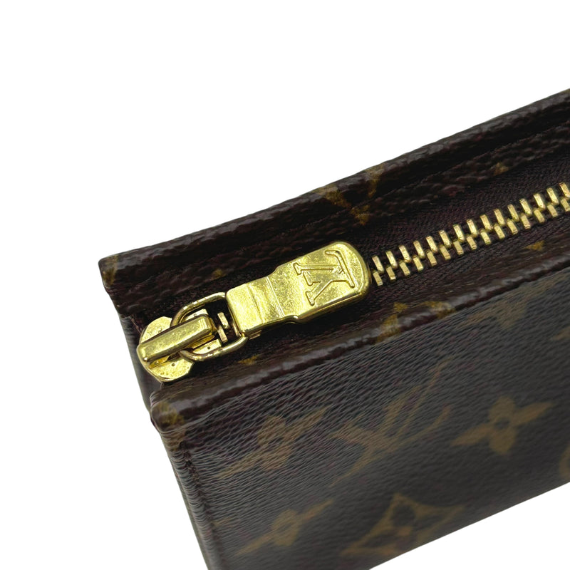Louis Vuitton Monogram Canvas Pochette Cosmetic Pouch - Brown 