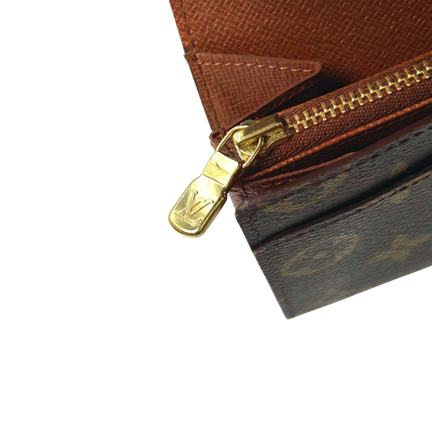 Louis Vuitton モノグラム キャンバス ポルトモネ クレディ 長財布 - ブラウン