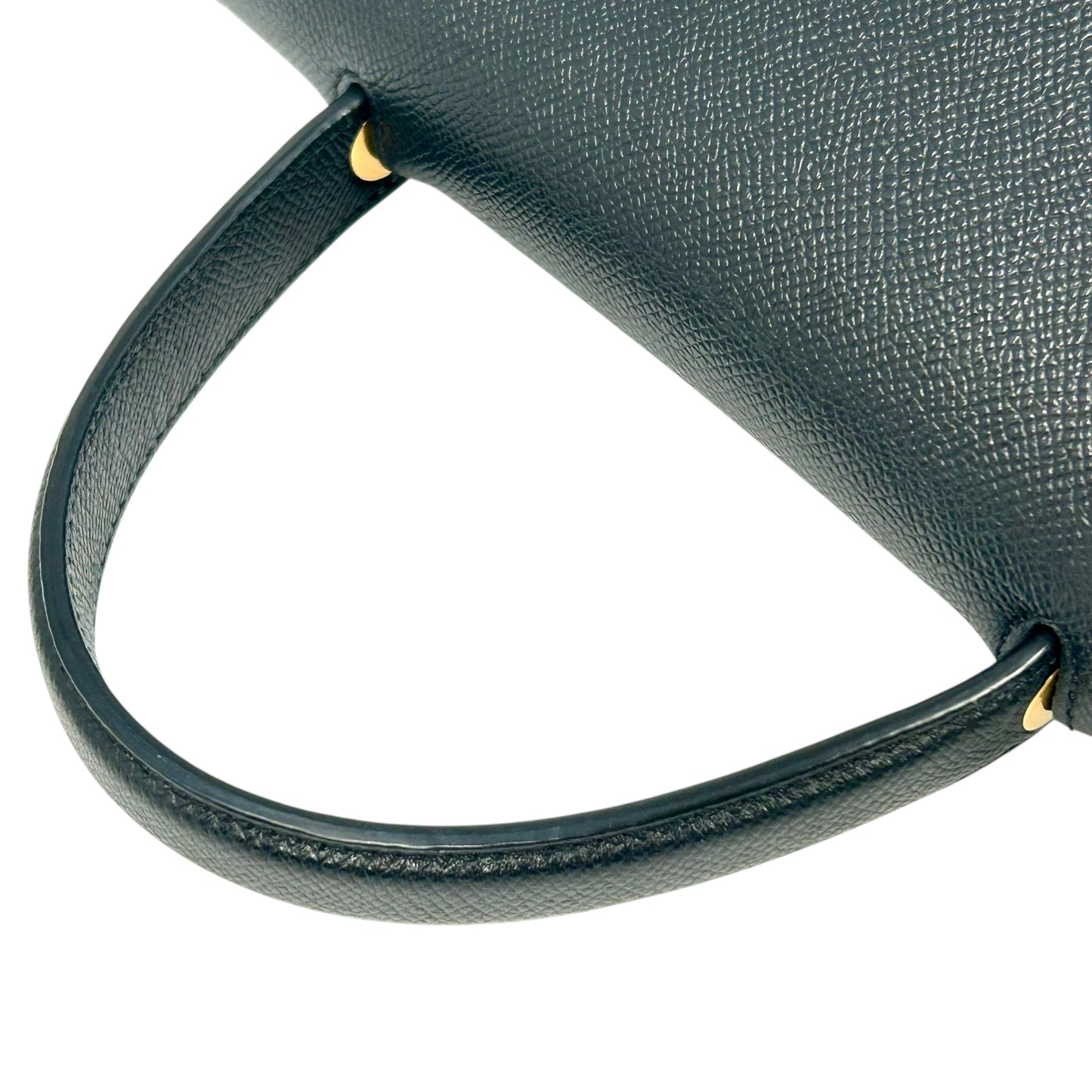 CELINE Leather Micro Beret Handbag/Shoulder Bag - Black 