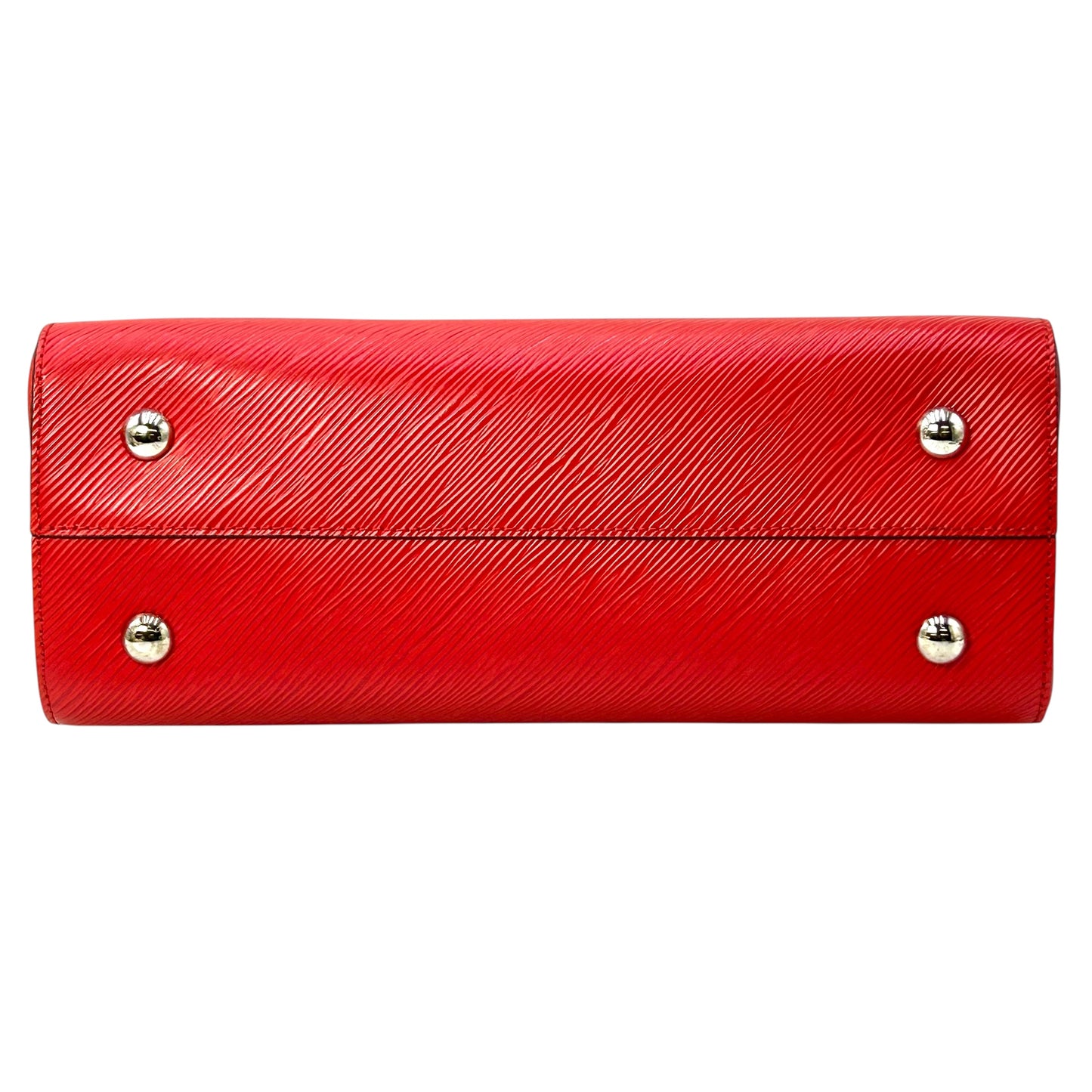 Louis Vuitton Twist Tote Coquelicot Epi Leather Handbag - Red 