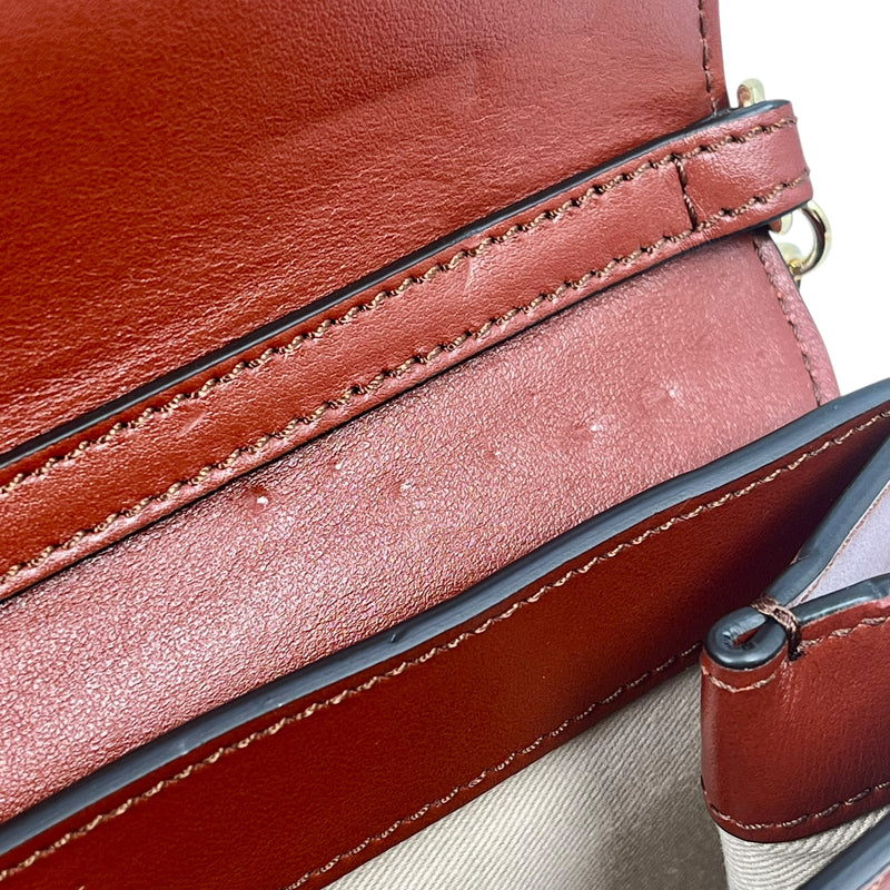 Chloé C Chain Shoulder Bag - Brown 