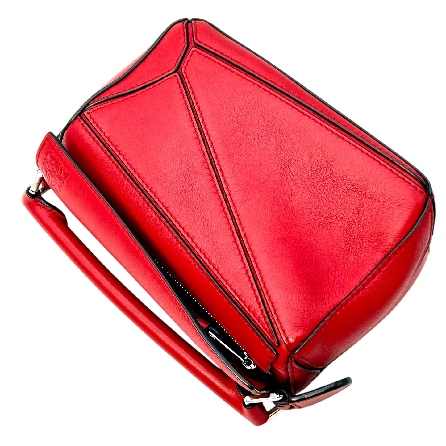 LOEWE パズルバッグ ミニバッグ ハンドバッグ - レッド