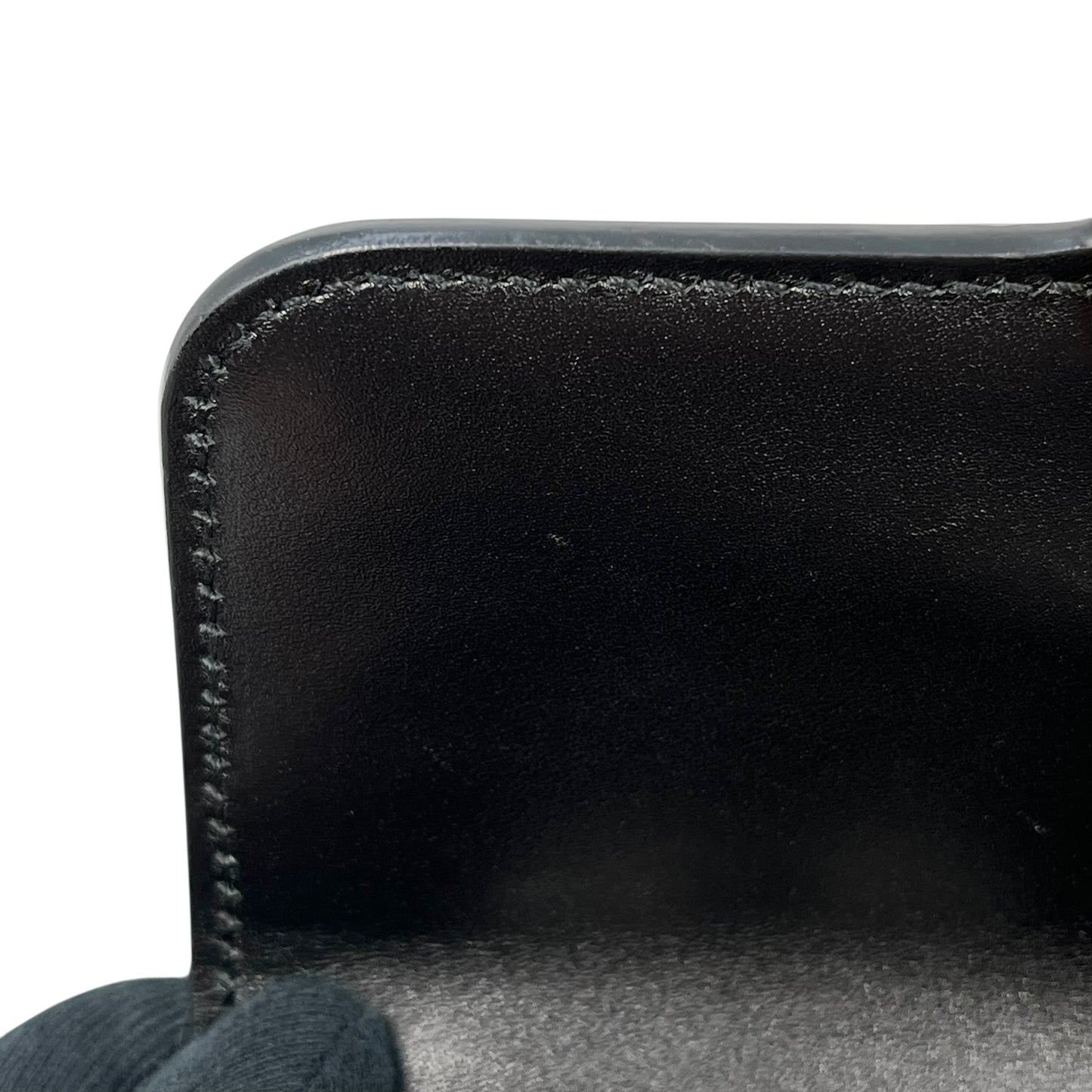 GUCCI Deco Leather Mini Chain Shoulder Bag - Black 