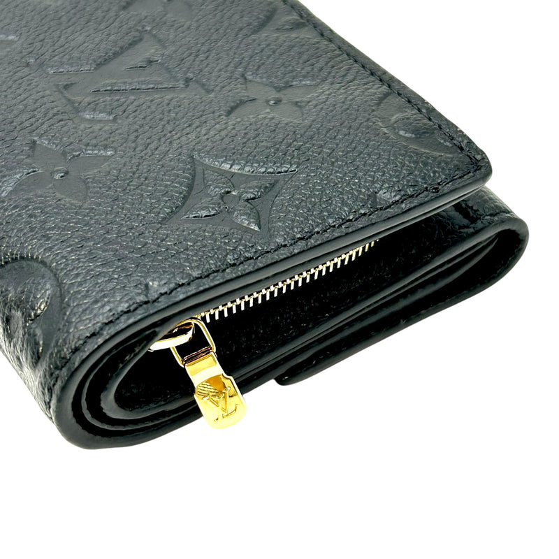 Louis Vuitton Monogram Empreinte Portefeuille Metis Tri-fold Compact Wallet - Noir Black 