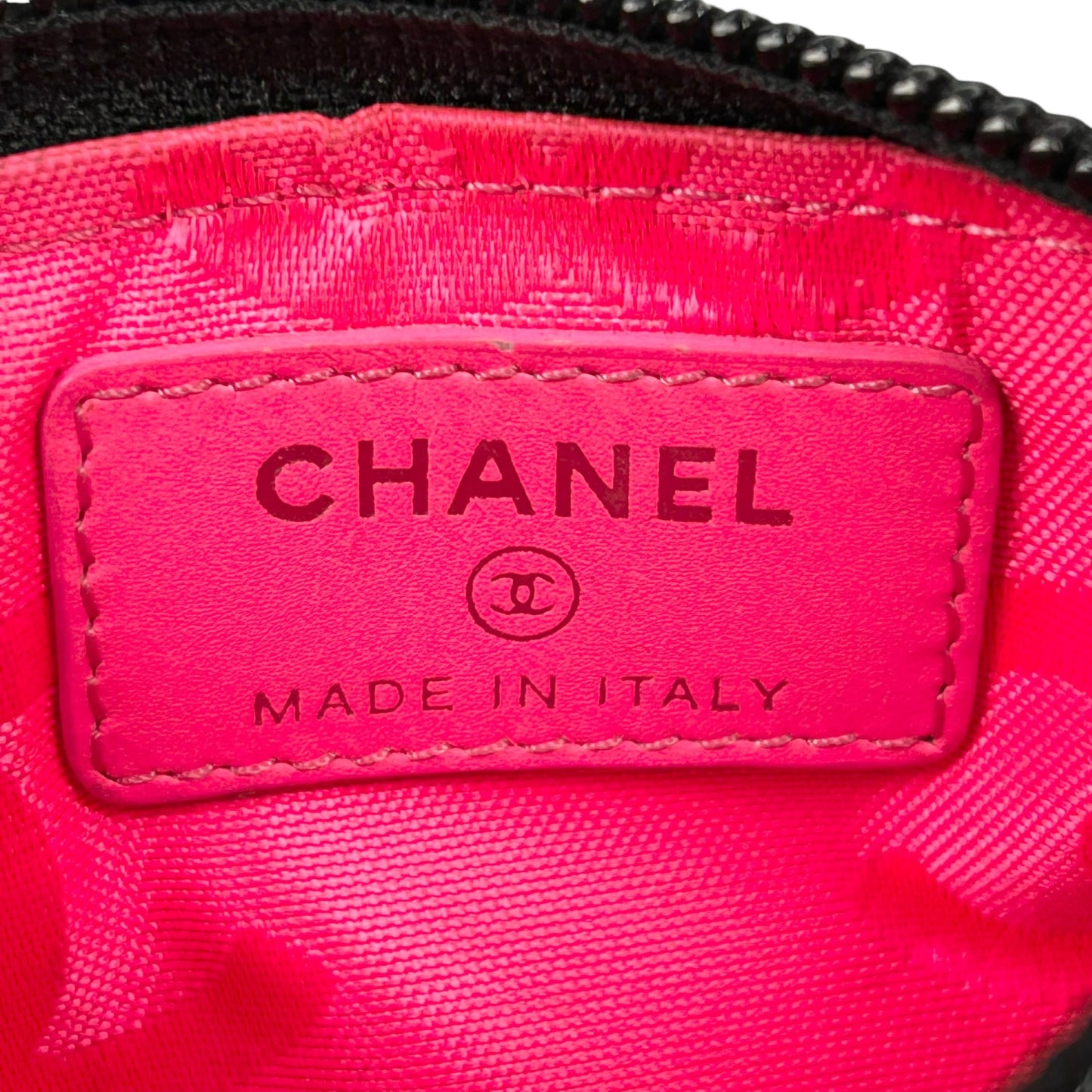 CHANEL Cambon Coco Mark Coin Case - Black 