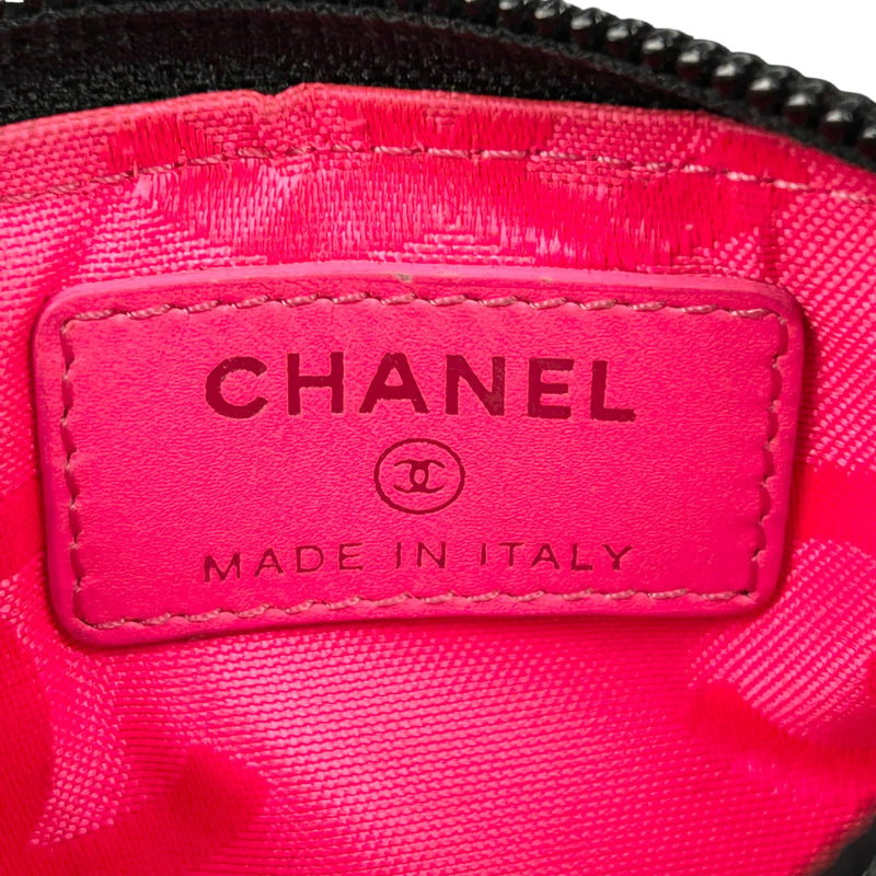 CHANEL Cambon Coco Mark Coin Case - Black 