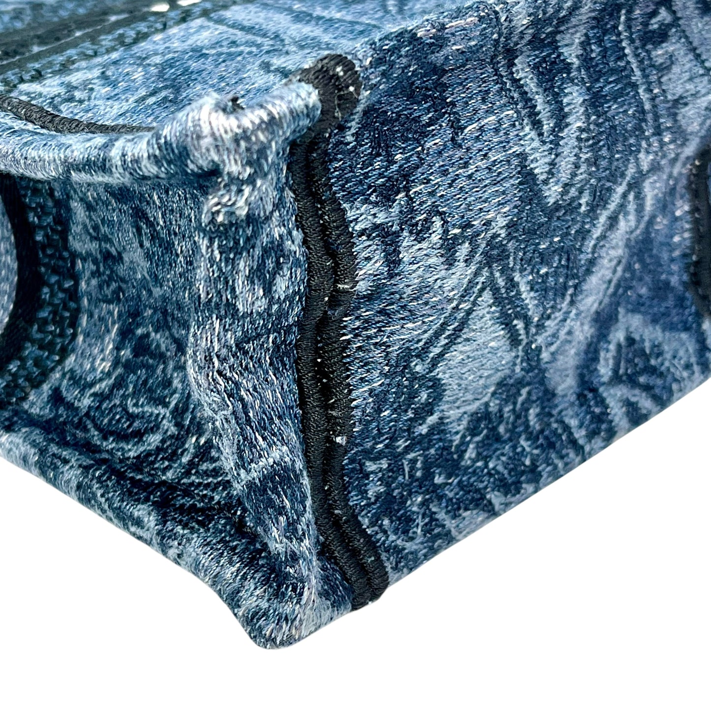 Dior Book Tote Mini Phone Bag Handbag Shoulder Bag - Blue x Black 